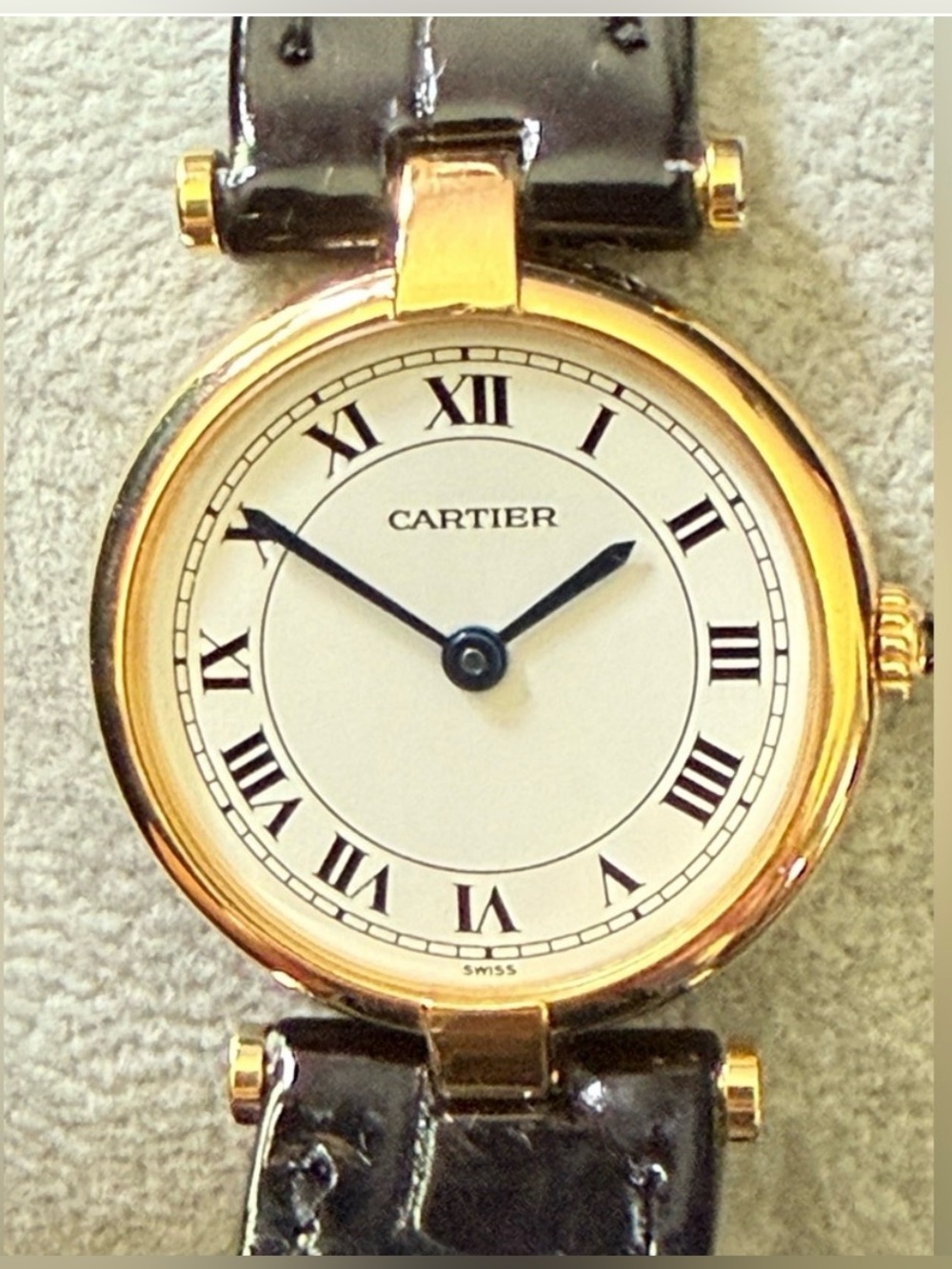 Cartier vintage woman’s 18KT gold watch